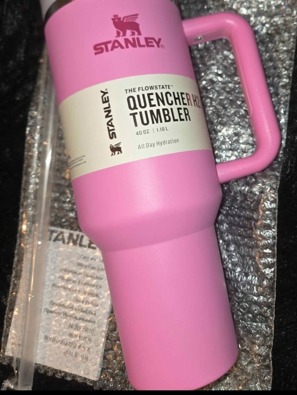 NEW- Pink Stanley! 40 oz- straw included!